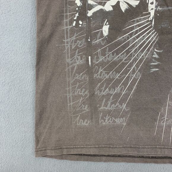 BOB MARLEY Hit Me with Music T Shirt Adult Large Y2K Faded Crewneck - Picture 6 of 16